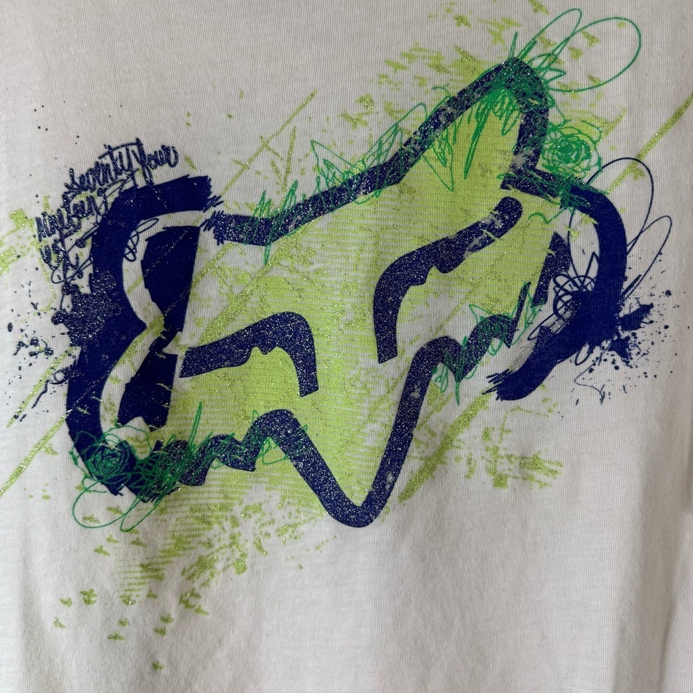 Fox Racing Eccentrix White Crew T-Shirt - Picture 3 of 8